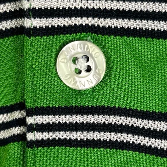 DUNNING GOLF Green Striped Athletic Shirt Mens Size XL - Picture 8 of 10